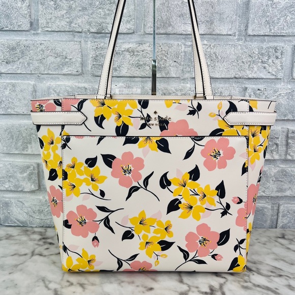 kate spade Handbags - Kate Spade Lily Blooms Large Laptop Tote Shoulder Bag